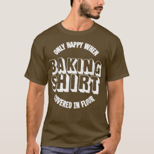 T-shirt Drôle J'Aime Cuire Pain Pâtisserie Cake Baker Chem