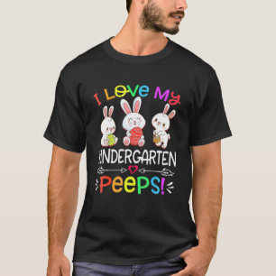 T-shirt Drôle J'Aime Ma maternelle P Eeps Enseignant Pâque