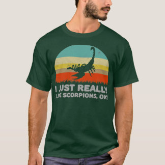 T-shirt Drôle J'Aime Vraiment Les Scorpions OK Design