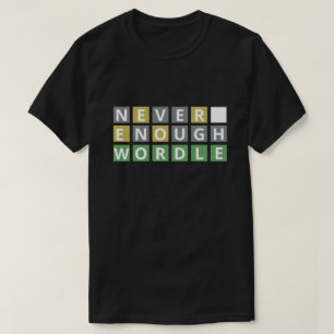 T-shirt Drôle Jamais Assez Mot - Joueur de jeu de puzzle