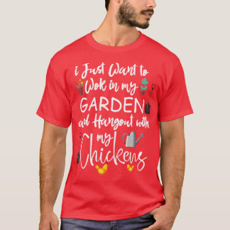 T-shirt Drôle jardinage cadeau amateur de poulet pour homm