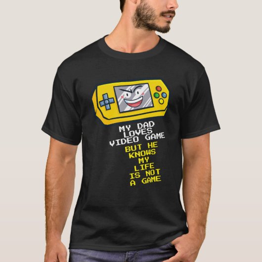 T-shirt Drôle Jaune Fête des pères portable Salutation Noi (Devant)