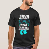 T-shirt Drôle Java Programmer Citation Humour informatique (Devant)