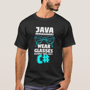 T-shirt Drôle Java Programmer Citation Humour informatique