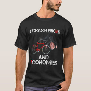 T-shirt Drôle Je Crash Vélos Et Économies Joe Biden Fallin