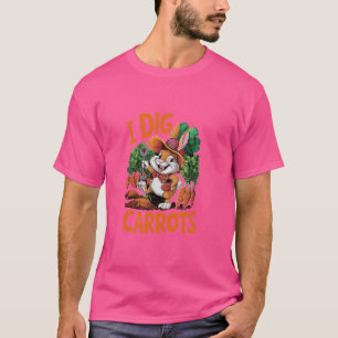 T-shirt Drôle Je Creuse Des Carottes Pour Les Animaux Anim