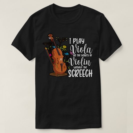 T-shirt Drôle Je Joue Viola Violon Violon Classique Musi (Design devant)