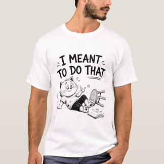 T-shirt drôle "Je l'ai fait exprès"