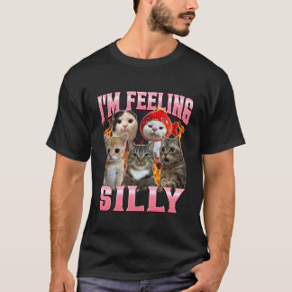 T-shirt Drôle je me sens drôle humour mignon chat mème Boo