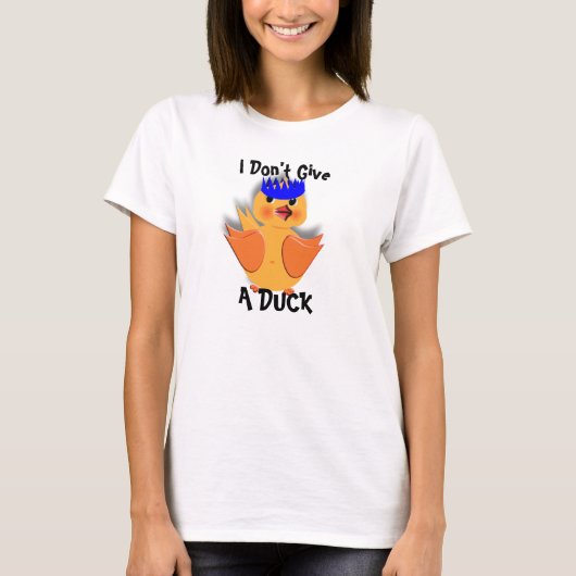 T-shirt Drôle, je ne donne pas de canard (Devant)