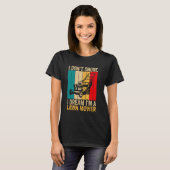 T-shirt Drôle Je ne ronfle pas Tondeuse à gazon Conception (Devant entier)