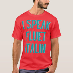T-shirt drôle je parle couramment italien