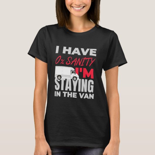 T-shirt Drôle, je reste dans la van Phasmophobia (Devant)