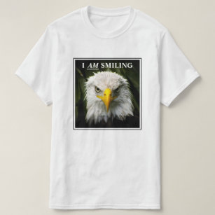 T-shirt Drôle Je Souriais Grumpy Eagle Photo