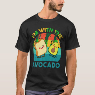 T-shirt Drôle je suis avec l'Avocado Chemise Enfants Homme
