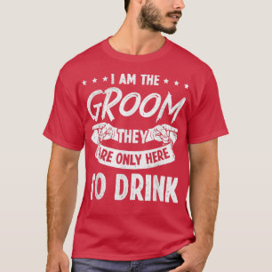 T-shirt Drôle Je Suis Groom Matching Set Triple Bachelor