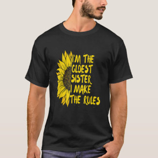 T-shirt Drôle, je suis la plus vieille soeur que je rends