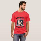 T-shirt Drôle "Je suis le support technique" Chat informat (Devant entier)