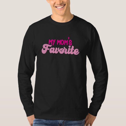 T-shirt Drôle Je suis maman Favorite Fils Fille S (Devant)