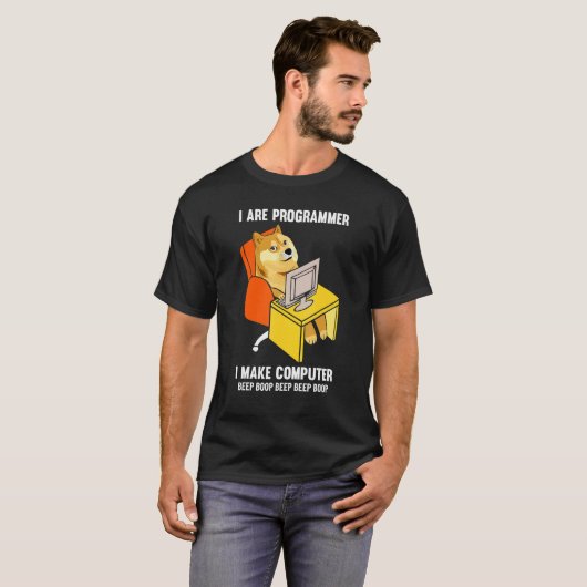 T-shirt Drôle Je suis Programmeur Programmer Coding Nerd S (Devant entier)