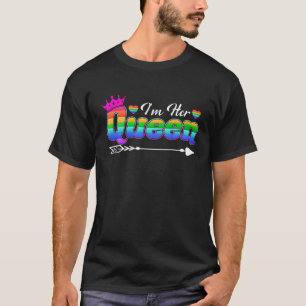 T-shirt Drôle Je suis Sa Reine Correspondant Couples Lesbi