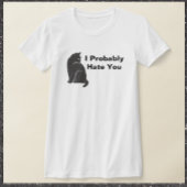 T-shirt Drôle je vous déteste Introduire le chat noir