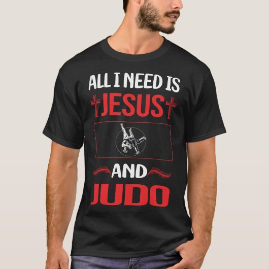 T-shirt Drôle Jesus Judo (Devant)
