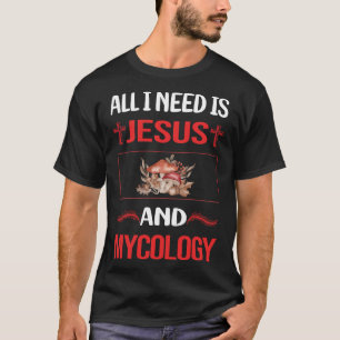 T-shirt Drôle Jésus Mycologie Mycologue Champignon Champig
