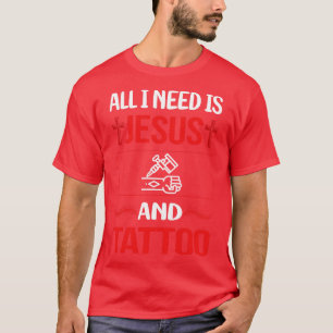 T-shirt Drôle Jésus tatouage
