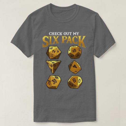 T-shirt Drôle Jetez Un Coup D'Oeil À Mon Six Pack 1 (Design devant)