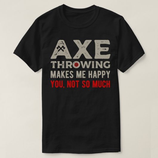 T-shirt Drôle Jeu d'Ax (Design devant)