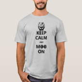 T-shirt Drôle jeu de devis 'Keep Calm' (Devant)