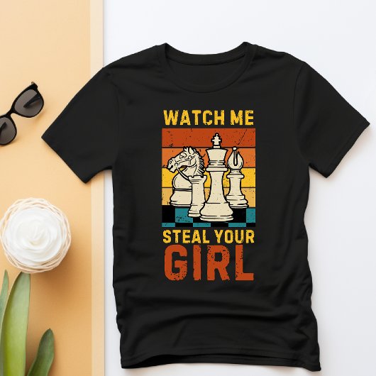 T-shirt Drôle jeu d'échecs en difficulté grunge humour che