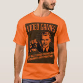 T-shirt Drôle jeu vidéo dire (Devant)