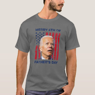 T-shirt Drôle Joe Biden Dazed Joyeux 4Ème De Fête des père