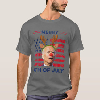 T-shirt Drôle Joe Biden Dazed Merry 4 juillet