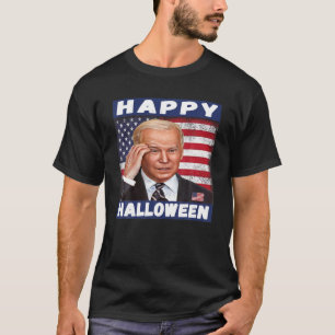 T-shirt Drôle Joe Biden Happy Halloween 4 juillet Indepe