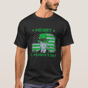 T-shirt Drôle Joe Biden Merry St. Patrick's Day Merry Chri