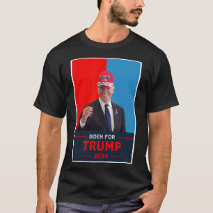 T-shirt Drôle Joe Biden Pour Trump Élections 2024 Porte Un
