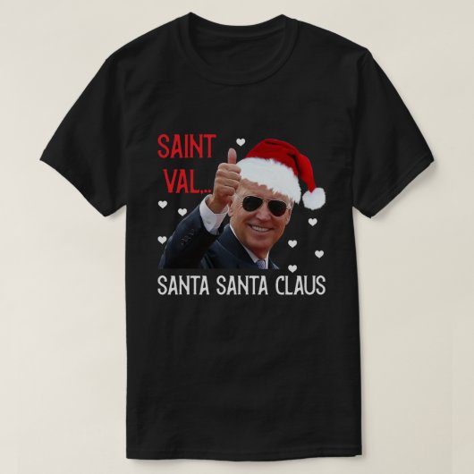 T-shirt Drôle Joe Biden Saint Père Noël (Design devant)