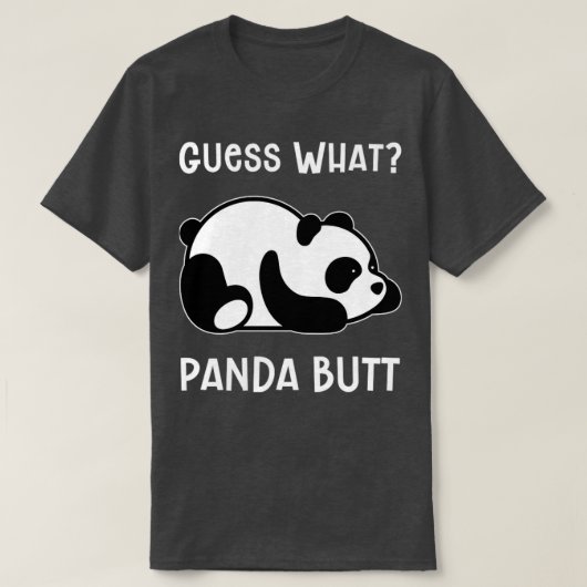 T-shirt Drôle Joke Devine Ce Panda Butt (Design devant)
