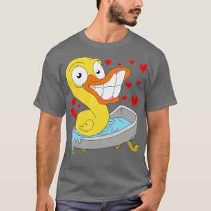 T-shirt Drôle Jouet Bain Duckie Bain Duck Rubber Duck
