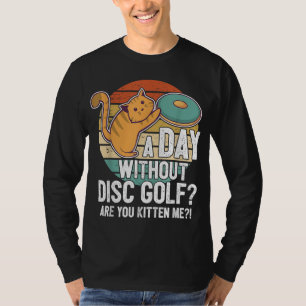 T-shirt Drôle Joueur De Golf Disque Je Chat Avec Disque Ki