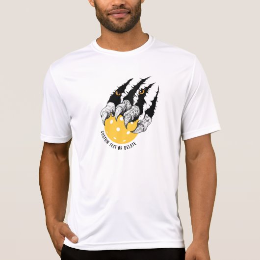 T-shirt Drôle joueur de Pickleball Monster Beast Claw Cust (Devant)