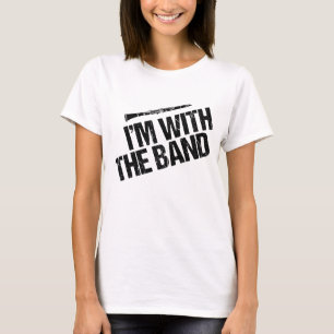 T-shirt Drôle Joueuse Clarinet Je suis avec la bande Femm