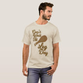 T-shirt Drôle Jour de la Jambe Thanksgiving Design (Devant entier)