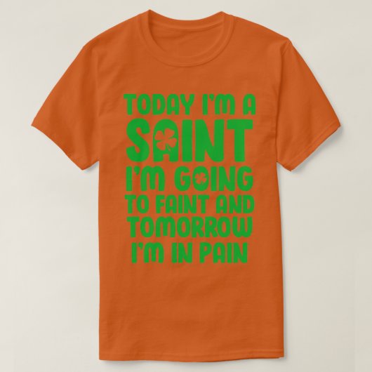 T-shirt Drôle Jour de la Saint Patrick cadeau I Costume de (Design devant)