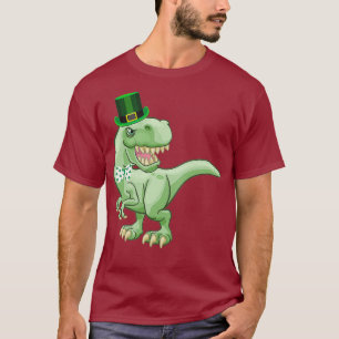 T-shirt Drôle Jour de la Saint Patrick TRe Dinosaure irlan