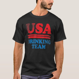 T-shirt Drôle Jour de l'Indépendance Vêtements USA Boire T