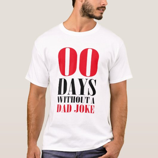 T-shirt Drôle Jours Zéro Sans Papa Fête des pères De Plais (Devant)